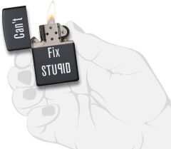 Zippo Can't Fix Stupid - Aptallığı Düzeltemezsin Dizayn Çakmak