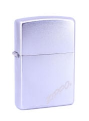 Zippo Satin Chrome Logo Dizayn Çakmak