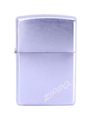 Zippo Satin Chrome Logo Dizayn Çakmak