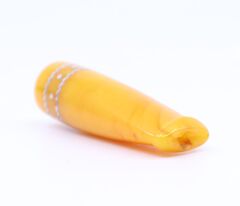 Clipper Gümüş Kakma Kehribar (Amber) Ağızlık