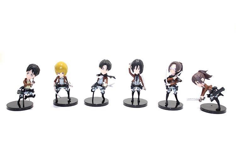 Attack On Titan 6'lı Anime Figür Seti