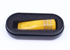 Clipper Üç Şerit Gümüş Kakma Kehribar (Amber) Ağızlık