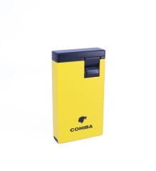 Cohiba Puro Çakmağı Çift Torchlu Jet Alev - Sarı/Siyah