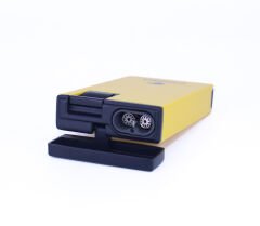 Cohiba Puro Çakmağı Çift Torchlu Jet Alev - Sarı/Siyah