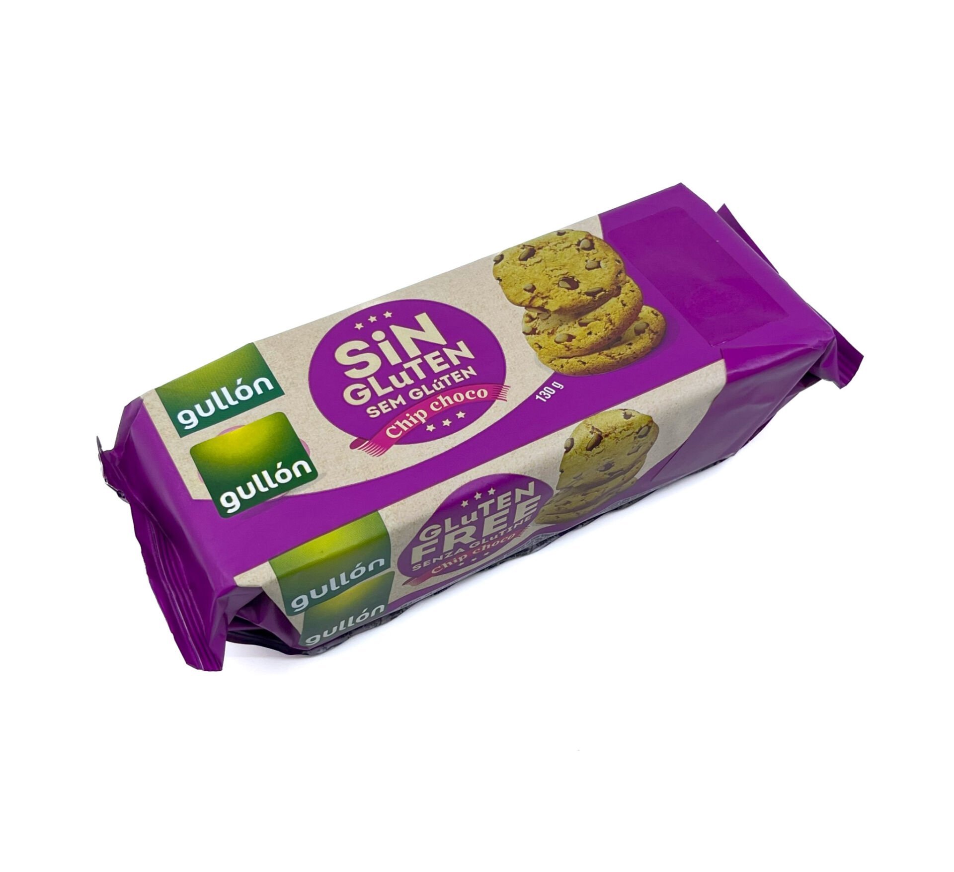 Gullon Glutensiz ve Şeker İlavesiz Damla Çikolata Parçacıklı Bisküvi 130 gr