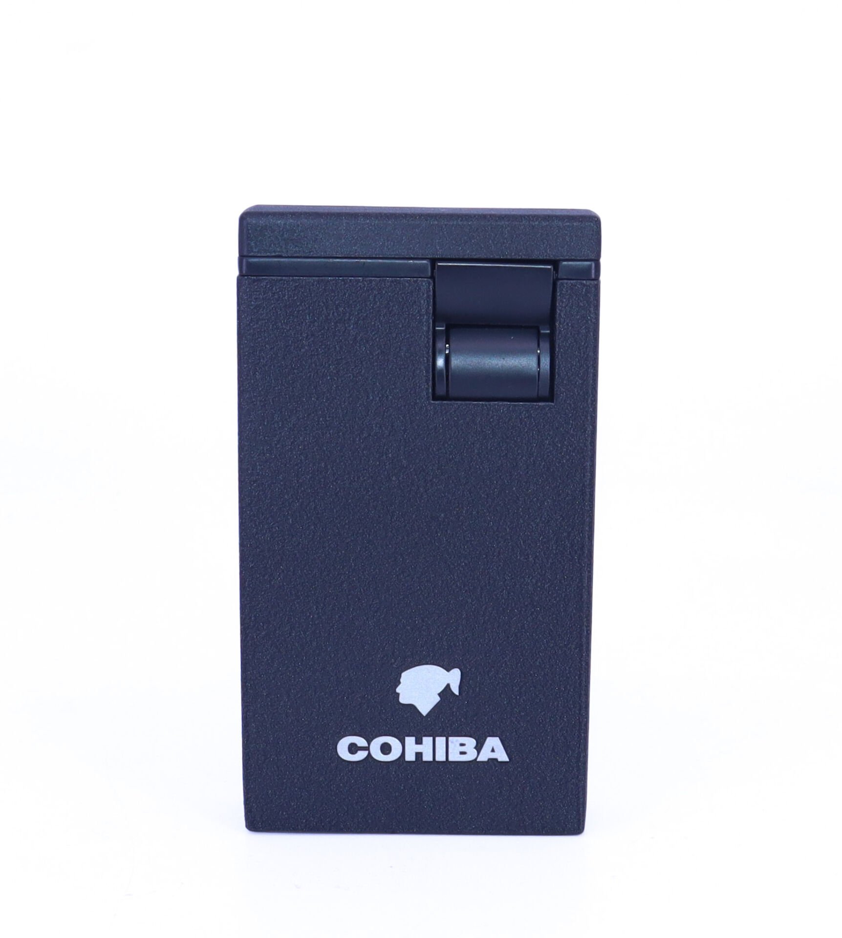 Cohiba Puro Çakmağı Çift Torchlu Jet Alev - Black Crackle/Siyah