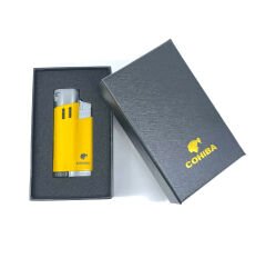 Cohiba Dört Torchlu Jet Alev Puro Çakmağı - Sarı