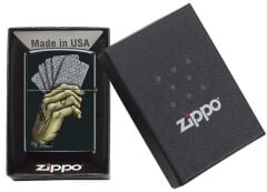 Zippo Dead Man's Hand Black Matte Dizayn Çakmak