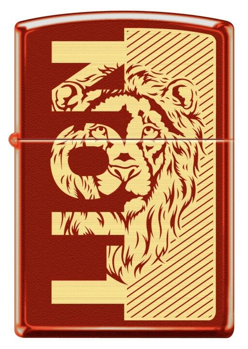 Zippo Scarlet King Lion Dizayn Çakmak