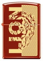 Zippo Scarlet King Lion Dizayn Çakmak