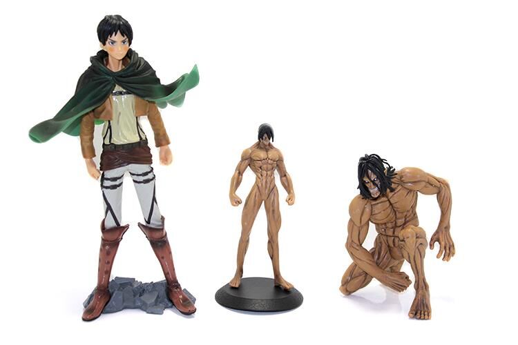 Attack On Titan 3'lü Anime Figür Seti