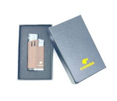 Cohiba Dört Torchlu Jet Alev Puro Çakmağı - Kahverengi