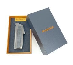 Parmida Puro Makaslı Jet Alev Puro Çakmağı - Gri