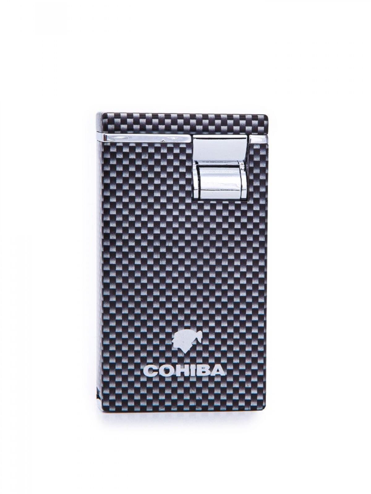 Cohiba Çift Torch Puro Çakmağı - Kareli Karbon