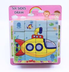 Ahşap Eğitici Oyuncak Yap-Boz Denizaltı