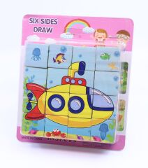 Ahşap Eğitici Oyuncak Yap-Boz Denizaltı