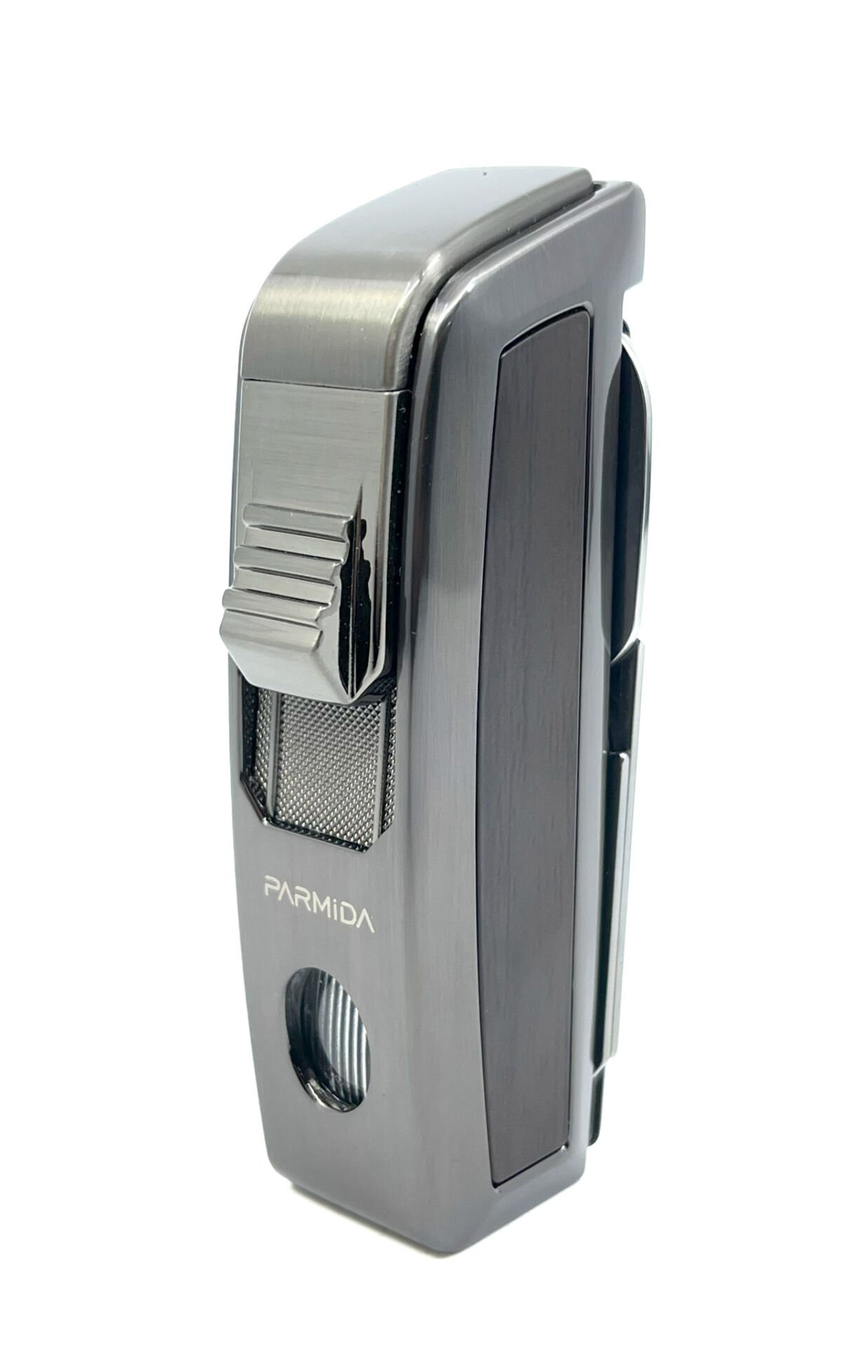 Parmida Puro Makaslı Jet Alev Puro Çakmağı - Füme/Kahverengi