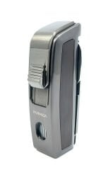 Parmida Puro Makaslı Jet Alev Puro Çakmağı - Füme/Kahverengi