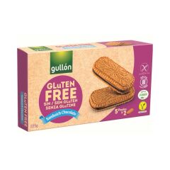 Gullon Çikolata Aroma Dolgulu Glutensiz Sandviç Bisküvi 225 gr