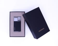 Parmida Puro Çakmağı Tek Torchlu Jet Alev - Siyah