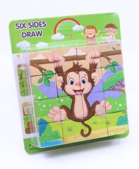 Ahşap Eğitici Oyuncak Yap-Boz Oyuncu Maymun