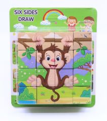 Ahşap Eğitici Oyuncak Yap-Boz Oyuncu Maymun