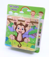 Ahşap Eğitici Oyuncak Yap-Boz Oyuncu Maymun