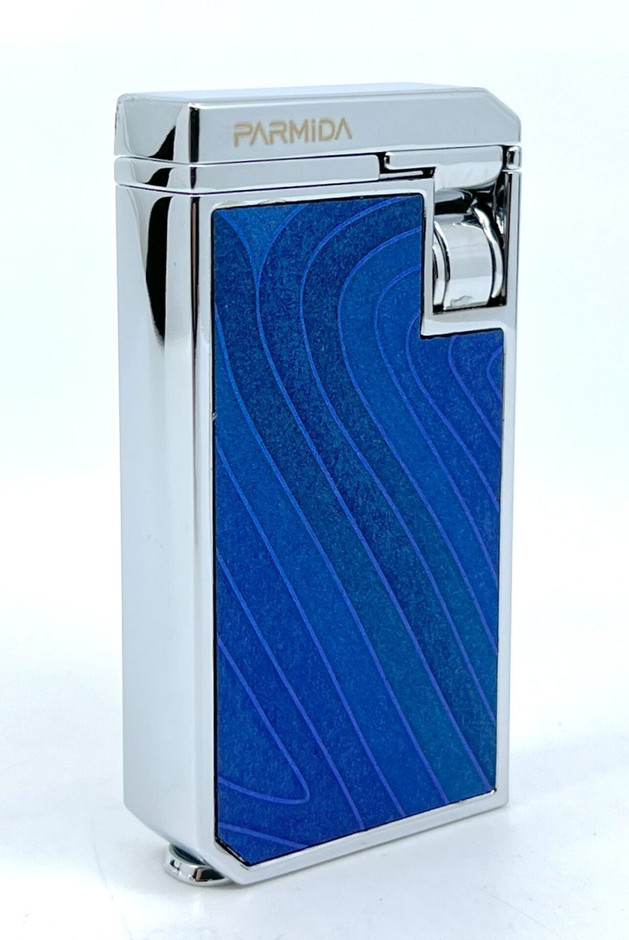 Parmida Çift Torch Puro Çakmağı - Lacivert/Gümüş
