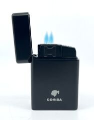 Cohiba Çift Torch Jet Alev Puro Çakmağı - Siyah