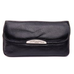 Şahin Siyah Deri Pipo Çantası