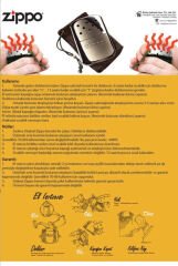 Zippo Cep Isıtıcısı - Sobası (12 Saate kadar etkilidir.) Parlak Krom