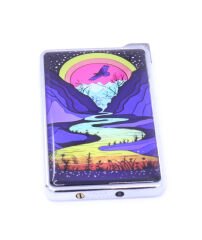 Renkli Baskı Manzara Tasarımlı Çakmak Model 3