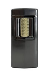 Zenit Lüks Metal Çakmak - USB Şarjlı & Elektronik Ateşleme - Füme/Altın