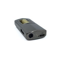 Zenit Lüks Metal Çakmak - USB Şarjlı & Elektronik Ateşleme - Füme/Altın