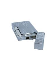 Zenit Metal Alev Desenli Pürmüz Alevli Çakmak - Gümüş Gri (Özel Kutulu)