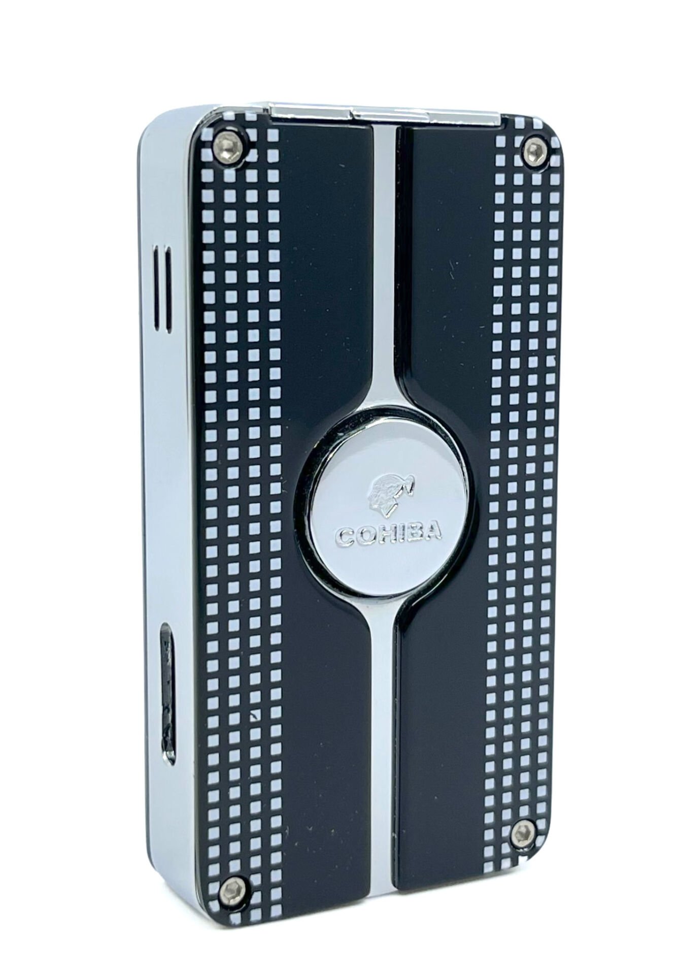 Cohiba Üç Torch Puro Çakmağı - Siyah/Beyaz