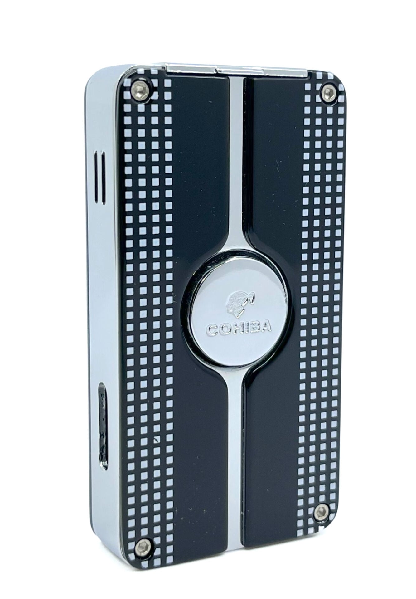Cohiba Üç Torch Puro Çakmağı - Siyah/Beyaz