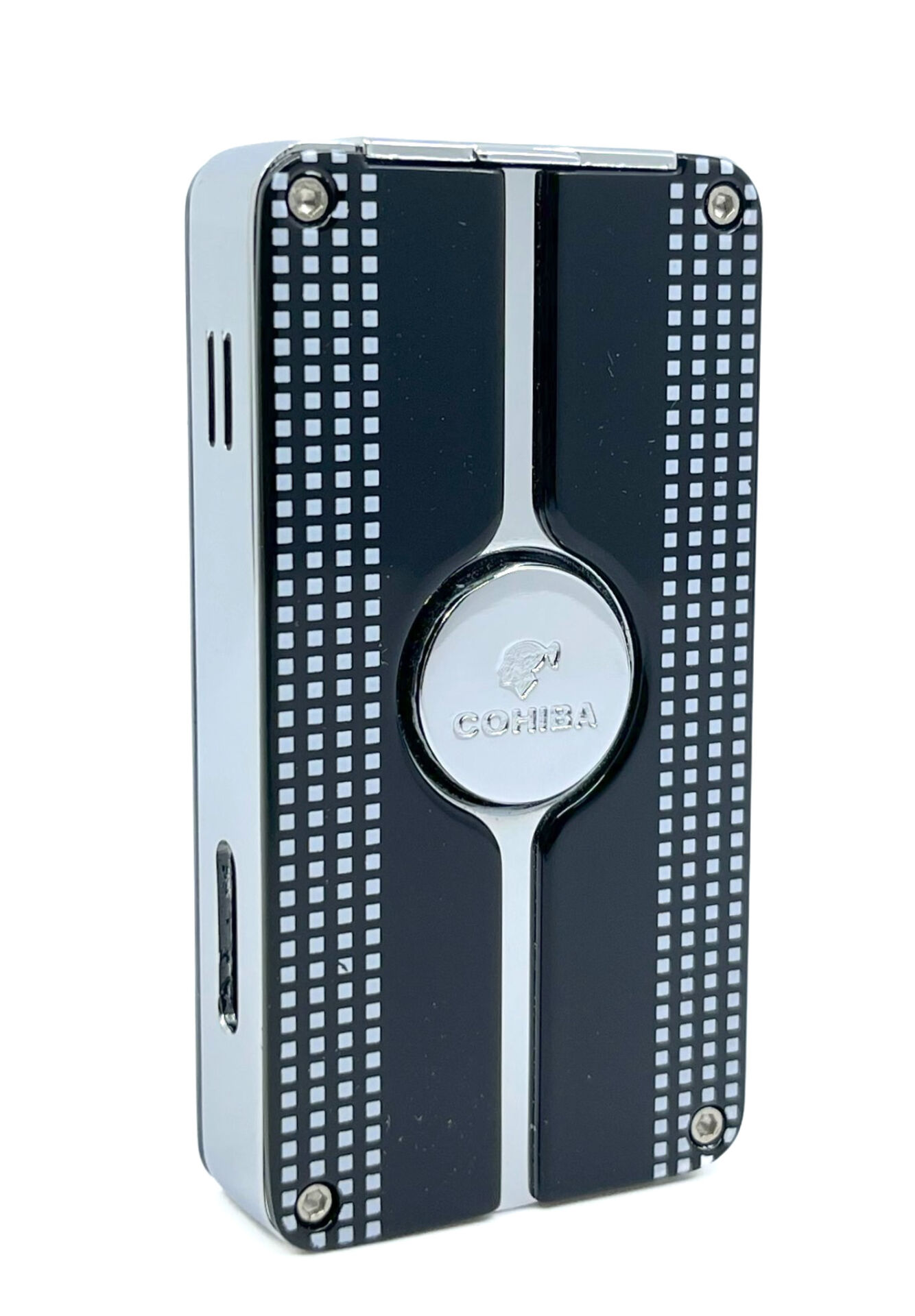 Cohiba Üç Torch Puro Çakmağı - Siyah/Beyaz