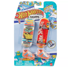 Hot Wheels Skate Retro Temalı Ikili Parmak Kaykay ve Ayakkabı - Model 2