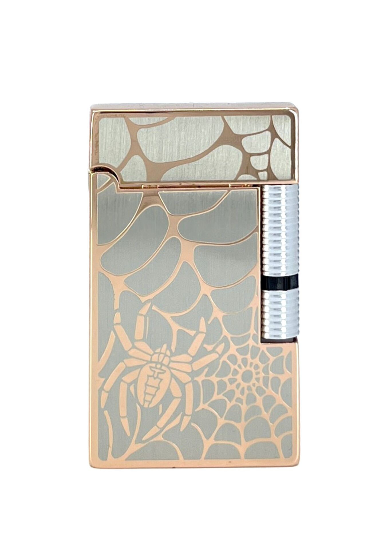 Zenit Metal Örümcek Desenli Pürmüz Alevli Çakmak - Rose Gold (Özel Kutulu)