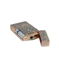 Zenit Metal Örümcek Desenli Pürmüz Alevli Çakmak - Rose Gold (Özel Kutulu)