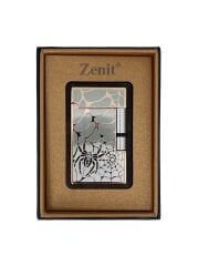 Zenit Metal Örümcek Desenli Pürmüz Alevli Çakmak - Rose Gold (Özel Kutulu)