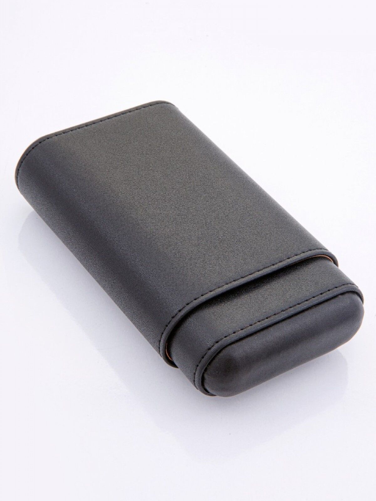 Parmida Deri Puro Kılıfı/Seyahat Humidoru 3'lü - Siyah