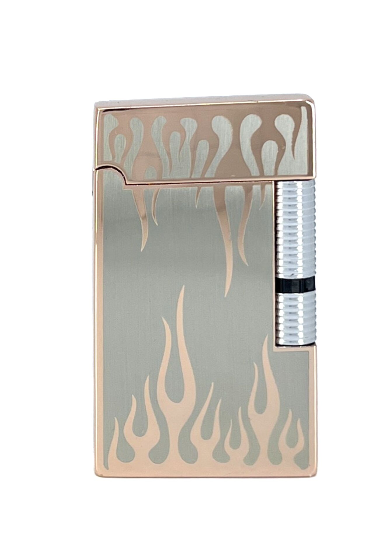 Zenit Metal Alev Desenli Pürmüz Alevli Çakmak - Rose Gold (Özel Kutulu)