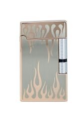 Zenit Metal Alev Desenli Pürmüz Alevli Çakmak - Rose Gold (Özel Kutulu)