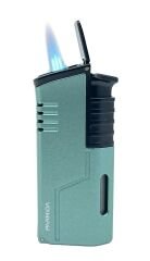 Parmida Üç Torchlu Jet Alev Puro Çakmağı - Kırçıllı Yeşil