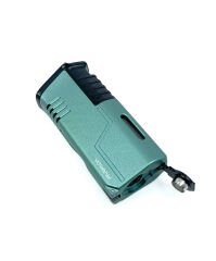 Parmida Üç Torchlu Jet Alev Puro Çakmağı - Kırçıllı Yeşil