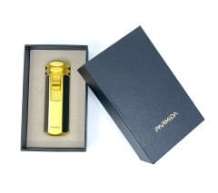 Parmida Hexagon Dört Torch Puro Çakmağı - Altın Renk/Siyah