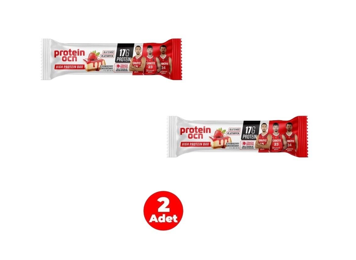 PROTEİNOCEAN Çilekli Cheesecake Protein Bar 50 g (2 Adet)