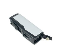 Parmida Dört Torch Jet Alev Puro Çakmağı - Gümüş/Siyah
